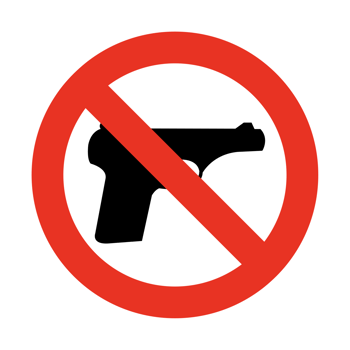 No firearms sign  png