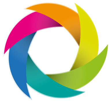 Rainbow logo design png