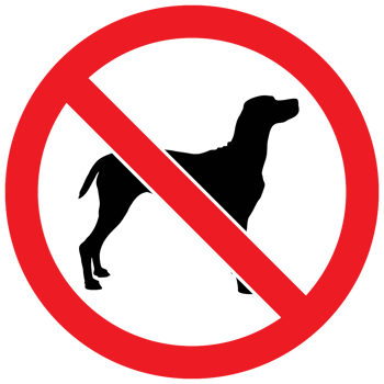 Prohibited sign no dog png