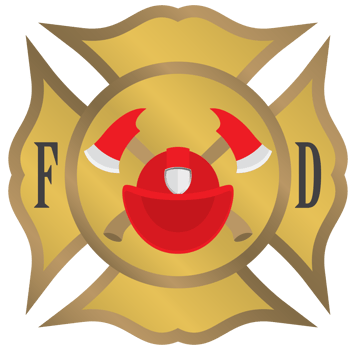 Crest firefighter emblem png