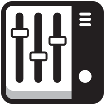 Round square music icon  png