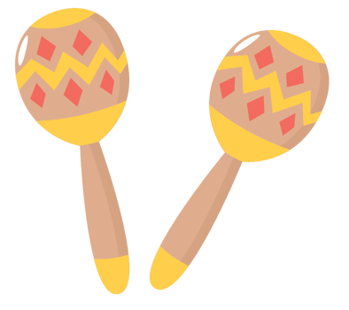 Music instrument maracas png