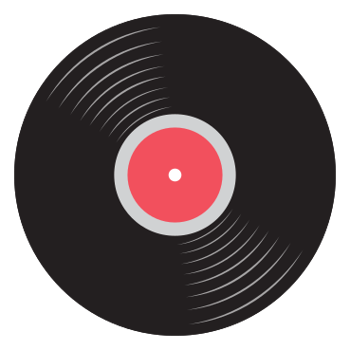 Rock music icon vinyl record png