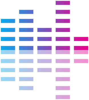 Colorful sound bar with reflection png