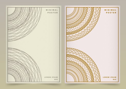 Gold, Grey Mandala Book Cover vector