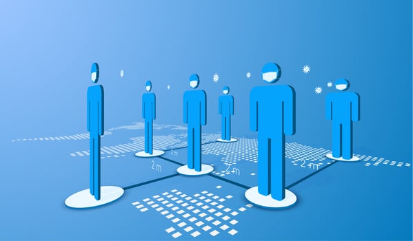 Social Distancing Public Society vector