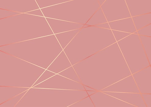 Rose gold low poly vector