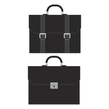 Business briefcase set vector