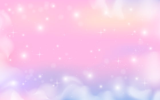 Pastel color fantasy galaxy design vector