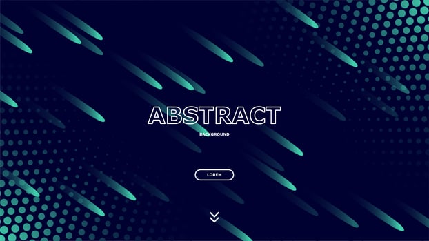 Green dynamic lines and dots design vector