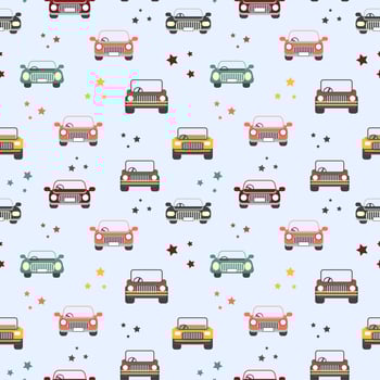 Seamless Pattern of toy cars   vector