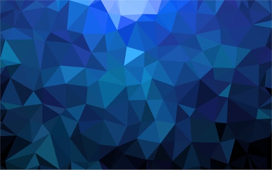 Polygonal blue background vector