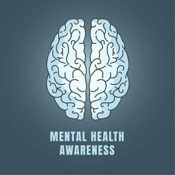 Mental health awareness icon vector