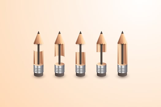 Set of lead pencils vector