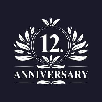 12th Anniversary Logo vector