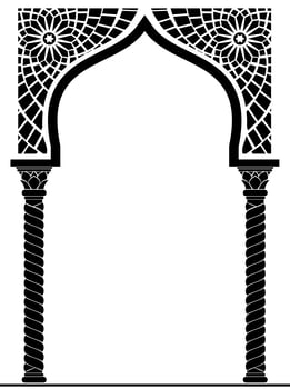 Arabic or Eastern style Architectural Arch vector