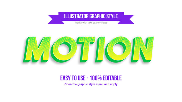 Green and yellow modern italic speed editable text effect vector