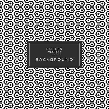 Seamless geometric hexagon pattern vector