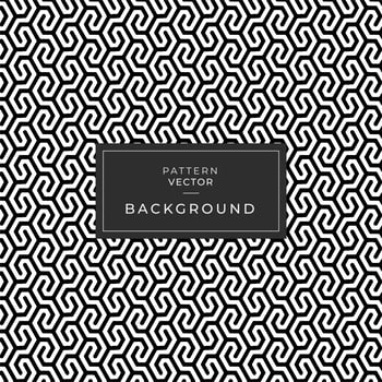 Seamless interlocking geometric line pattern vector