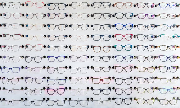 Eye glasses at an optometric clinic  photo