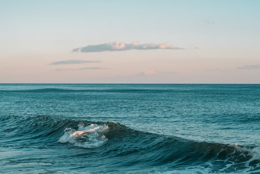 Blue ocean wave photo