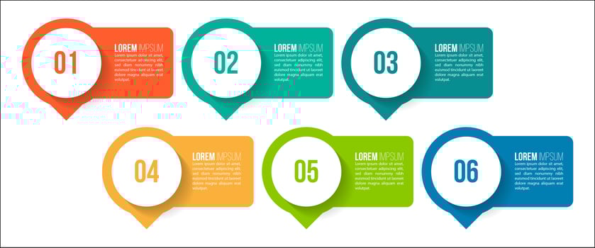 Colorful Infographic Elements  vector