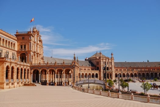 Landscape view of Plaza de Espana photo