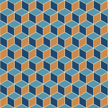 Isometric cube pattern vector