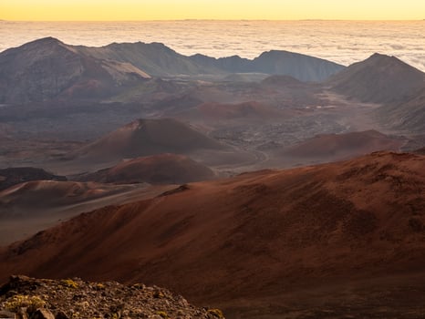 Brown and black mountains photo