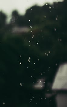 Glass with water droplets photo