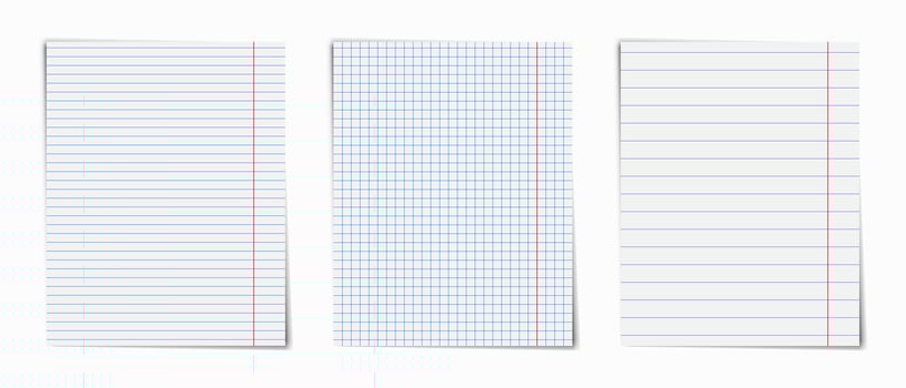 Notebook layout pages pack vector