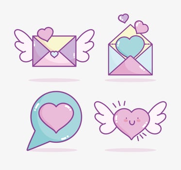 Valentine's Day Icons Pack vector