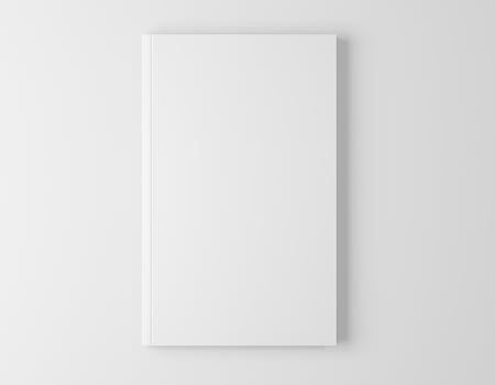Template of blank book cover  photo