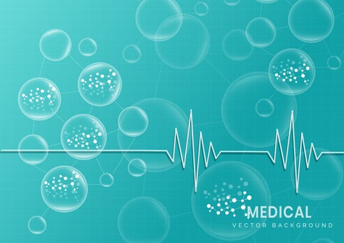 Medical Bubble Background vector