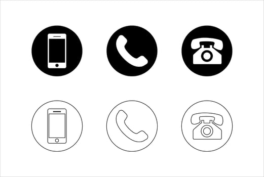 Contact Icon Set vector