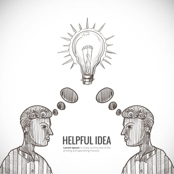 Hand Drawn Helpful Idea Sketch vector