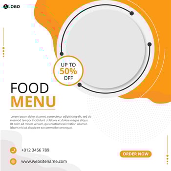 Food social media post  vector