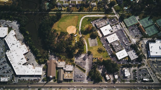 Aerial view of West Ashley, Charleston photo