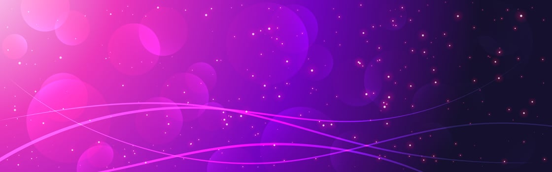 Pink and purple gradient with magic bokeh vector