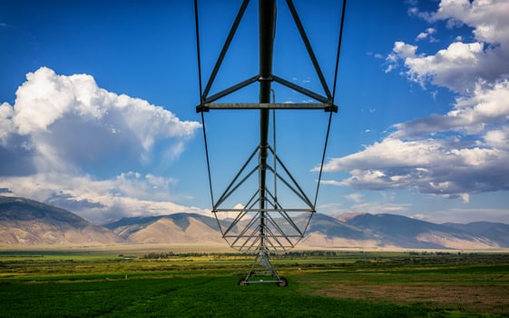 Mountain View from farmland photo