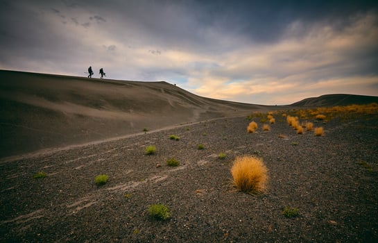 Silhouette of two people  photo