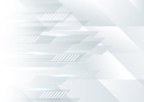 Abstract White and Gray Geometric Moving Background vector