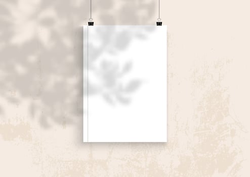 Blank book mock up vector