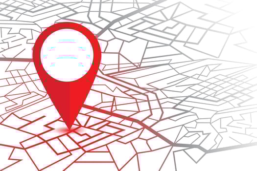 GPS navigator pin.  vector