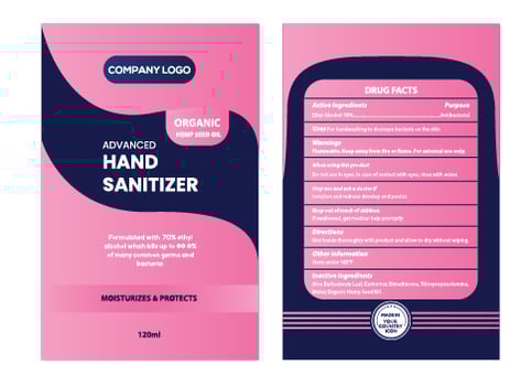 Refill Pack Alcohol Hand Gel and Hand Sanitizer  vector
