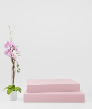 Cosmetic background for product presentation photo