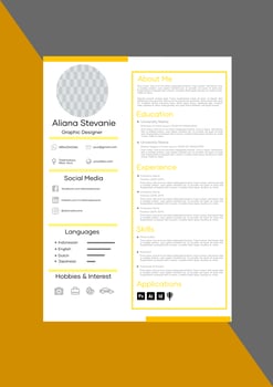 CV template design  vector