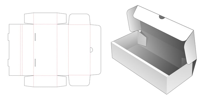 Flip bakery box vector