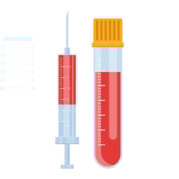 Blood test isolated vector