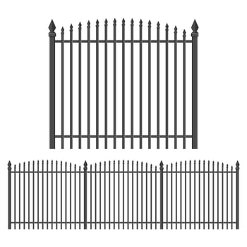 Iron forged fence  vector